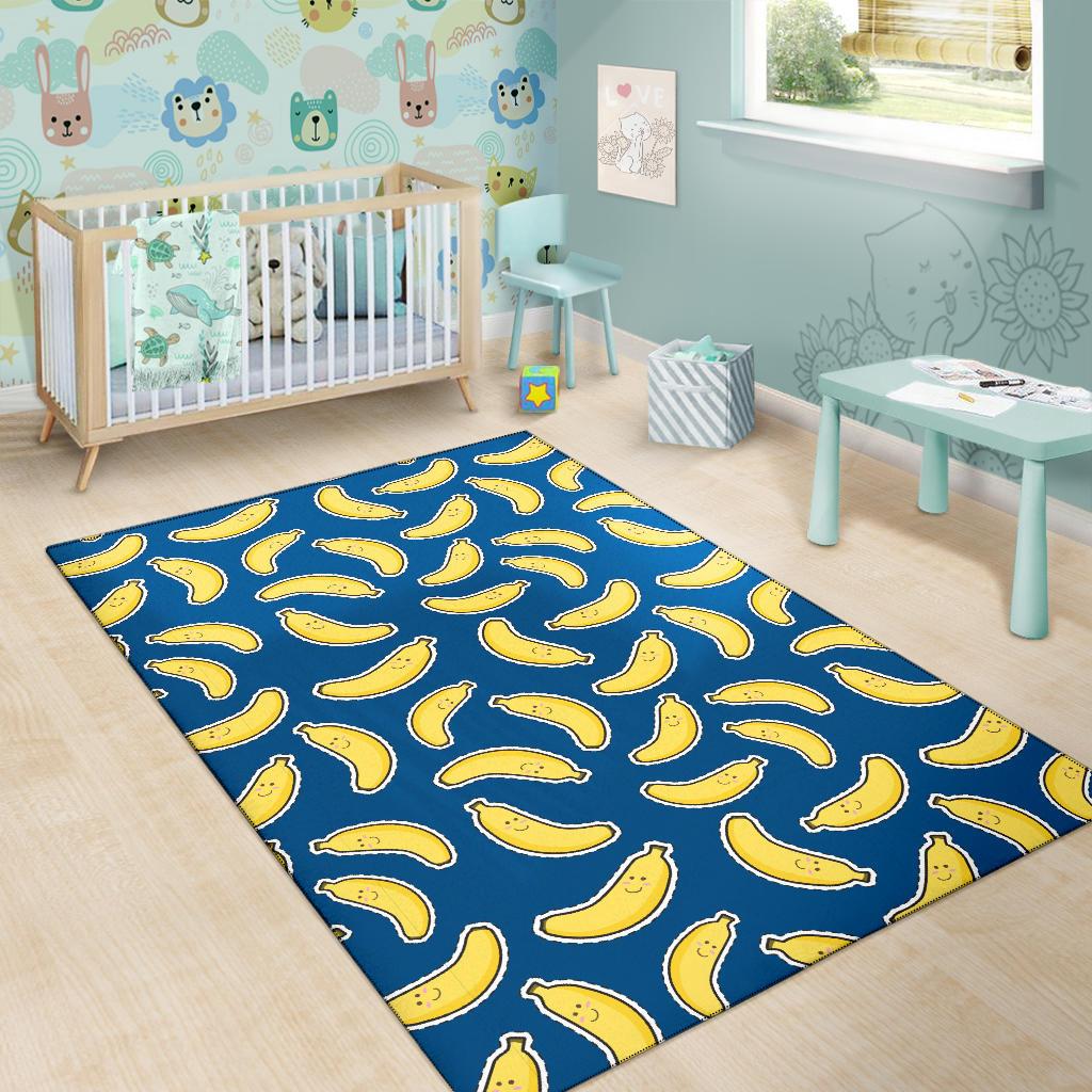 Banana Pattern Print Design BA03 Area Rugs
