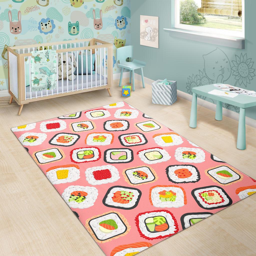Sushi Roll Pattern Area Rug
