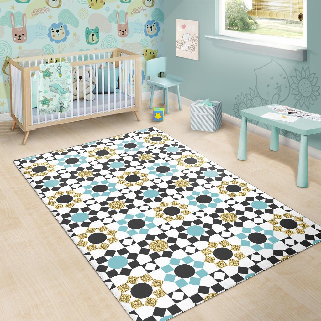 Arabic Morocco Pattern Area Rug