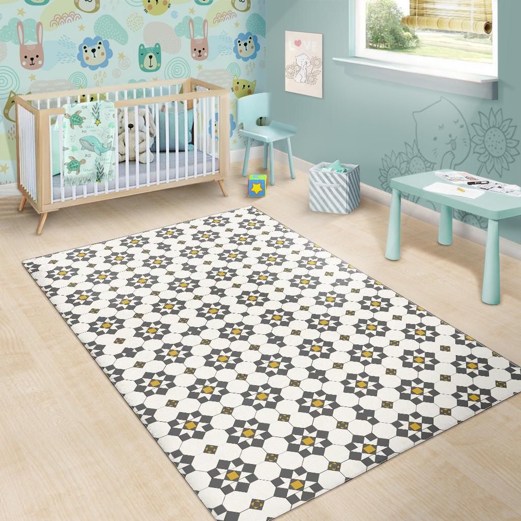 Arabic Morocco Pattern Background Area Rug