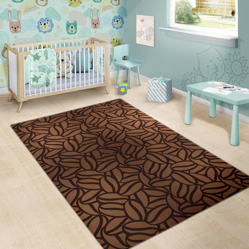 coffee bean pattern Area Rug