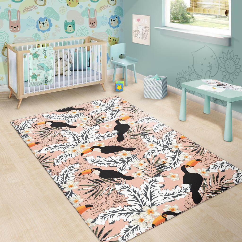 Toucan Theme Pattern Area Rug