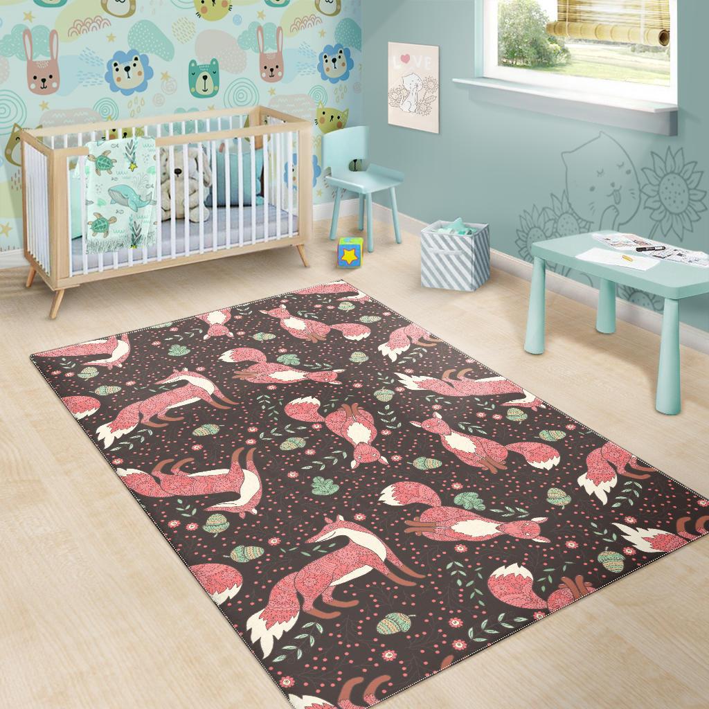 Fox Tribal Nut Pattern Area Rug