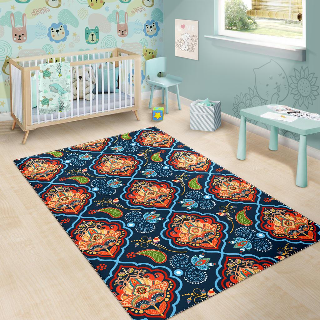 Indian Traditional Pattern Area Rug