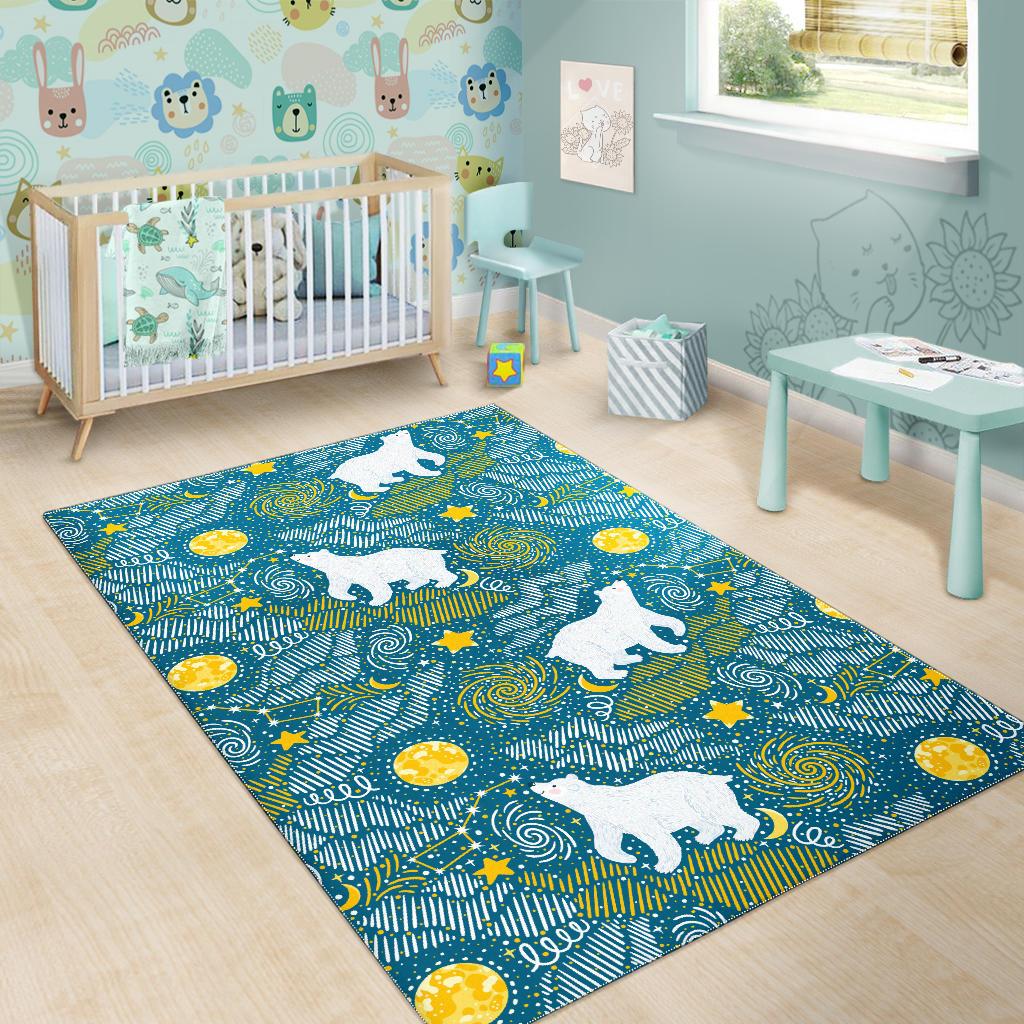 Polar Bear Pattern Area Rug