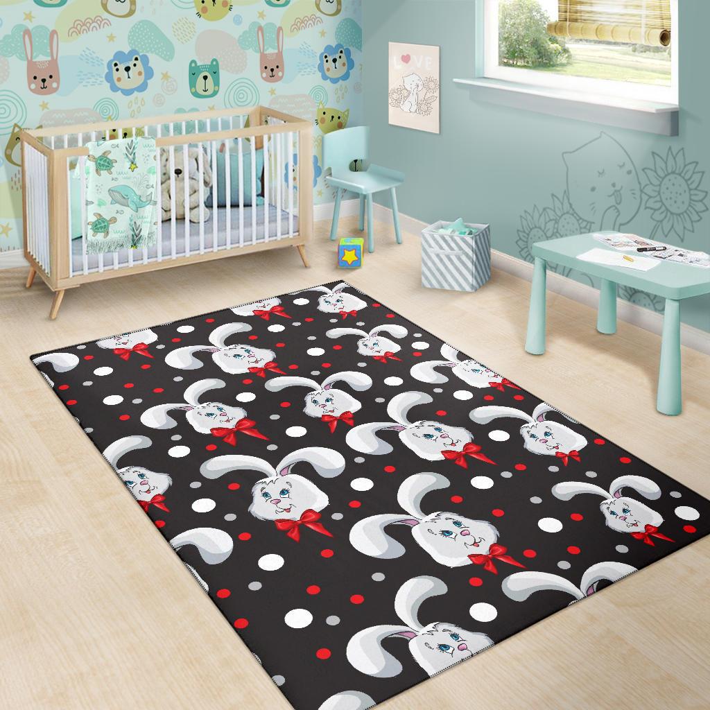 Rabbit Pattern Print Design RB012 Area Rugs