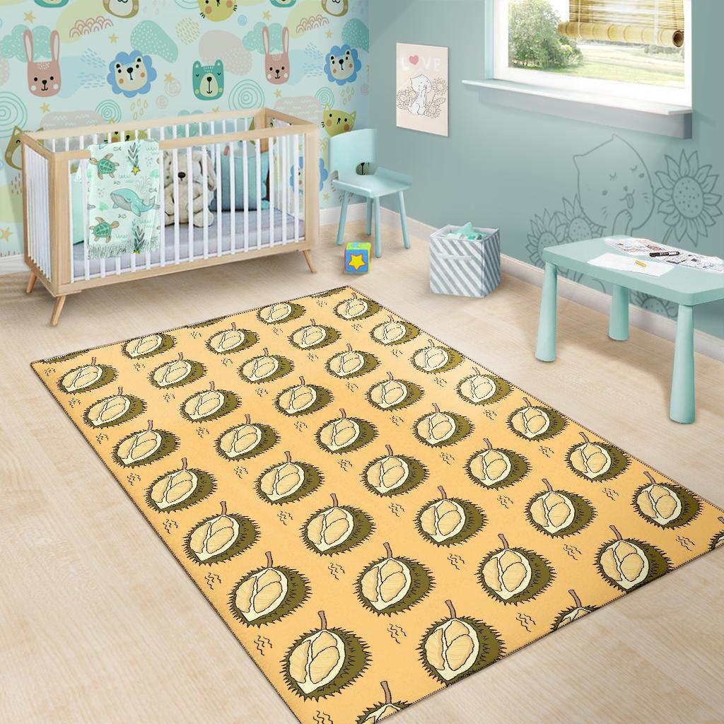 Durian Pattern Print Design DR02 Area Rugs