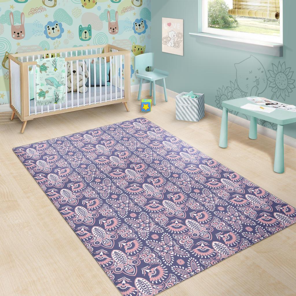 Indian Batik Style pattern Area Rug