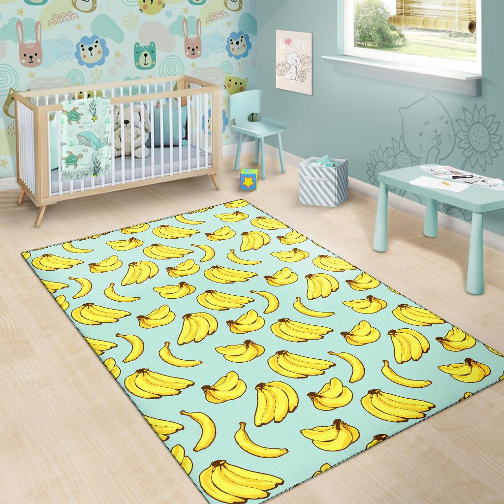 Banana Pattern Print Design BA04 Area Rugs