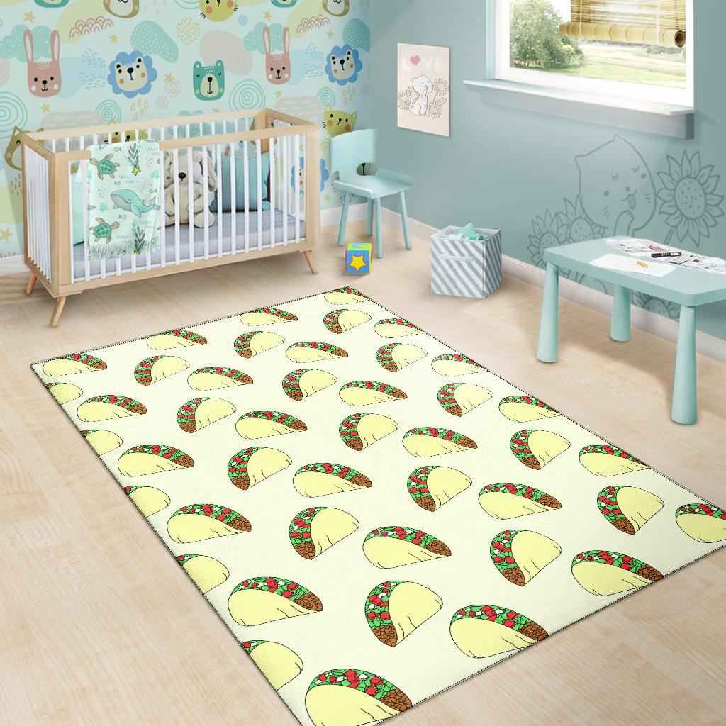 Taco Pattern Print Design TC05 Area Rugs