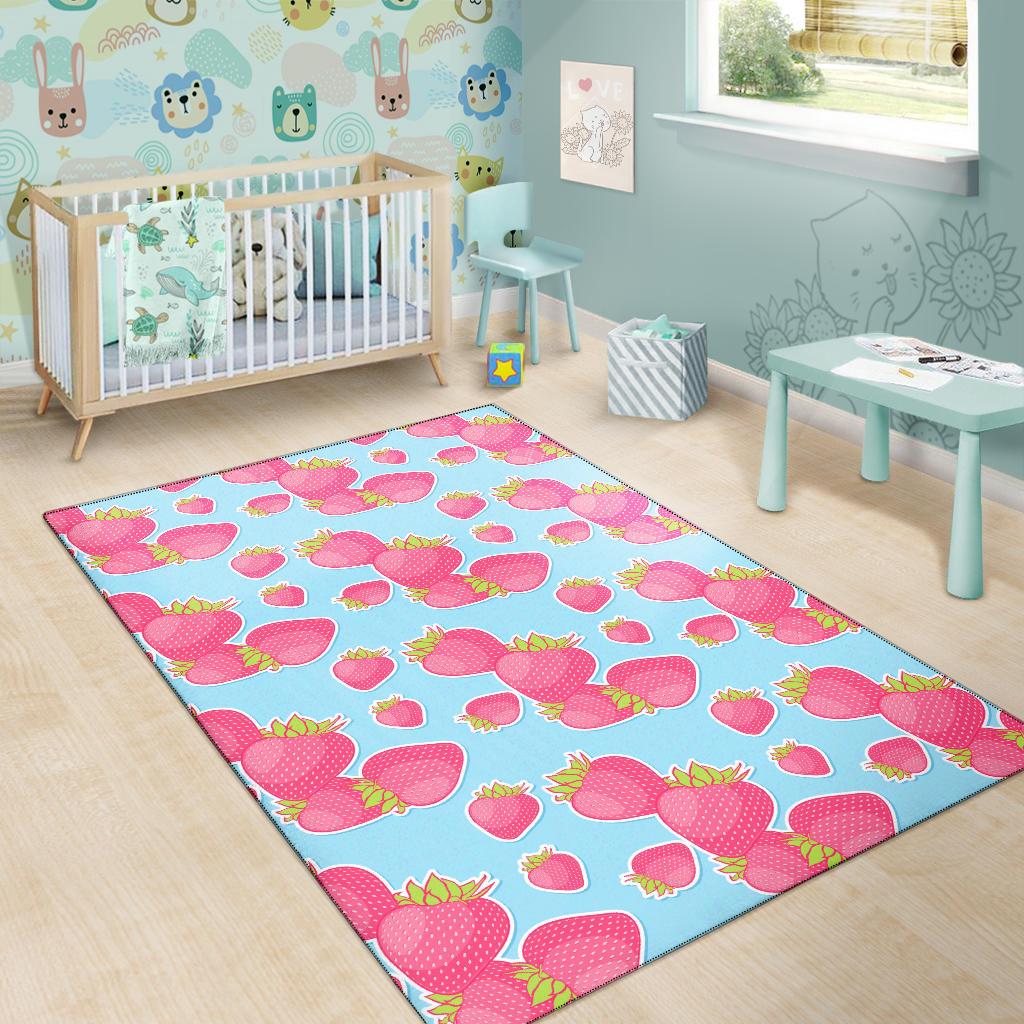 Strawberry Pattern Print Design SB04 Area Rugs