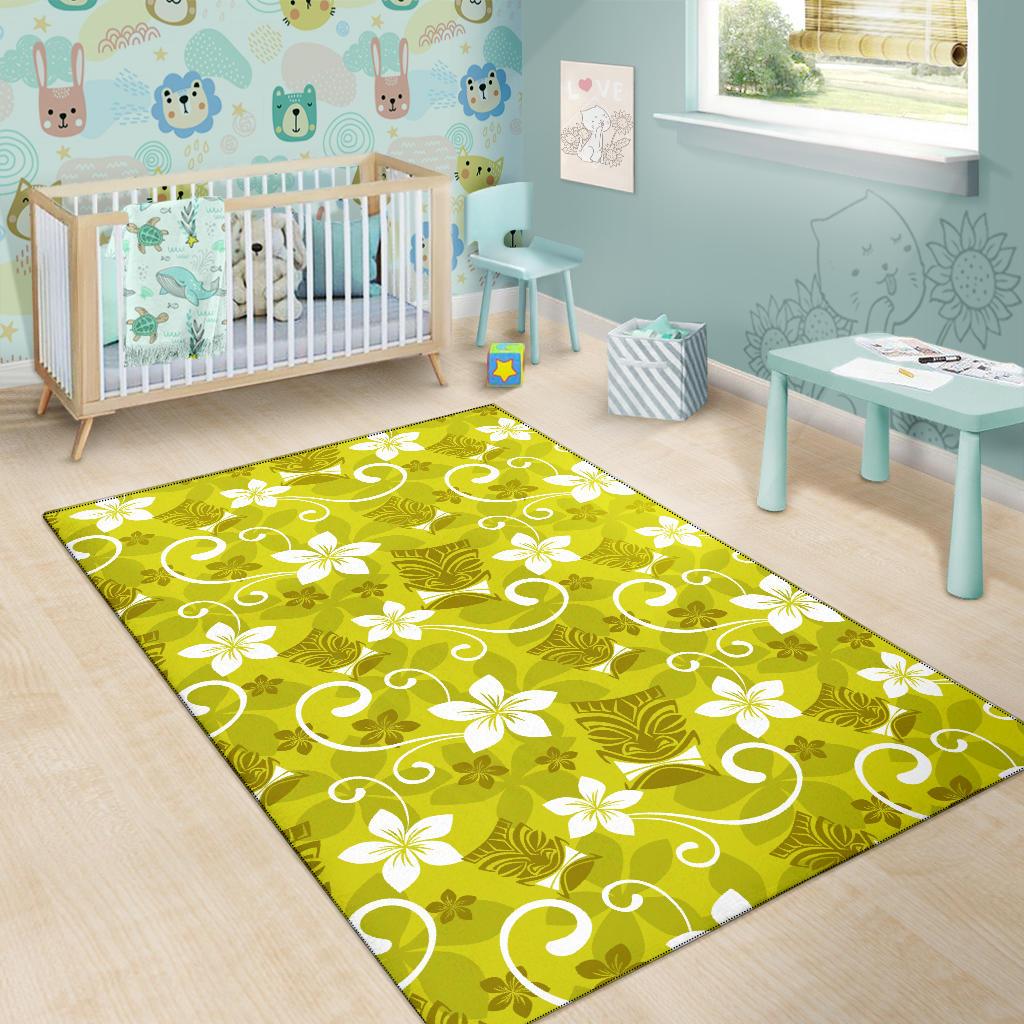 Hawaiian Themed Pattern Print Design H019 Area Rugs