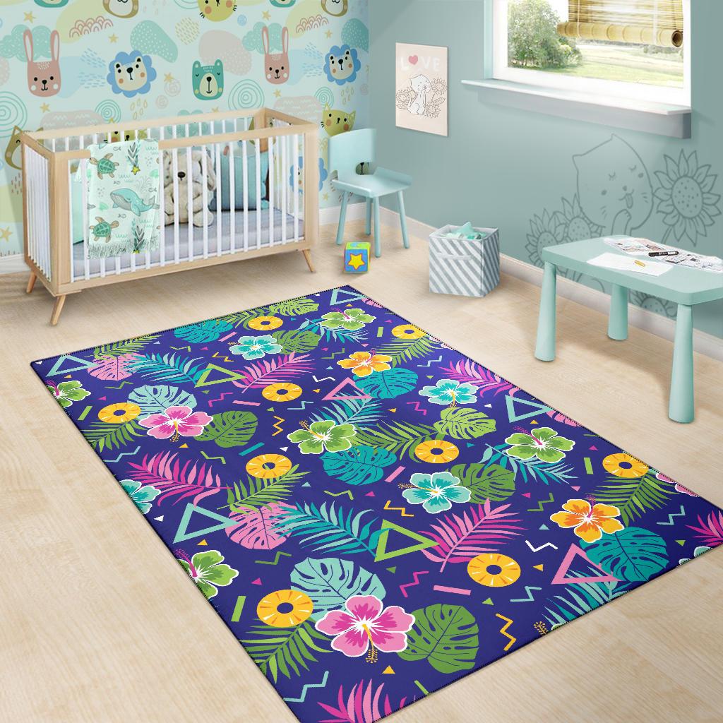 Hawaiian Themed Pattern Print Design H014 Area Rugs