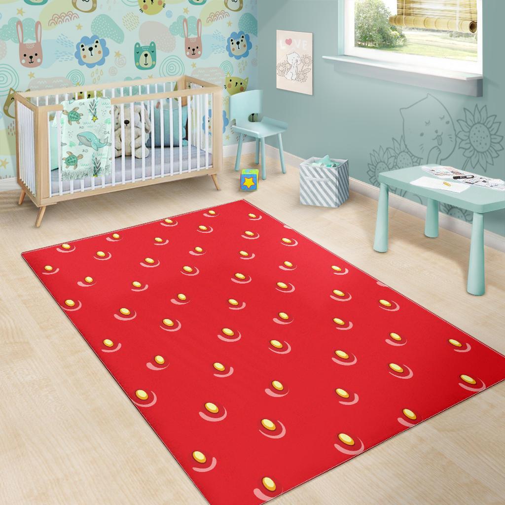 strawberry texture skin pattern Area Rug