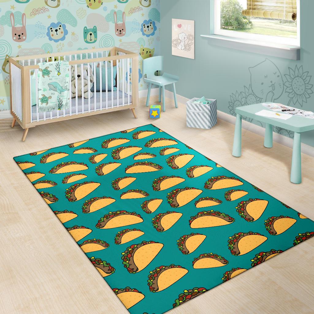 Taco Pattern Print Design TC07 Area Rugs