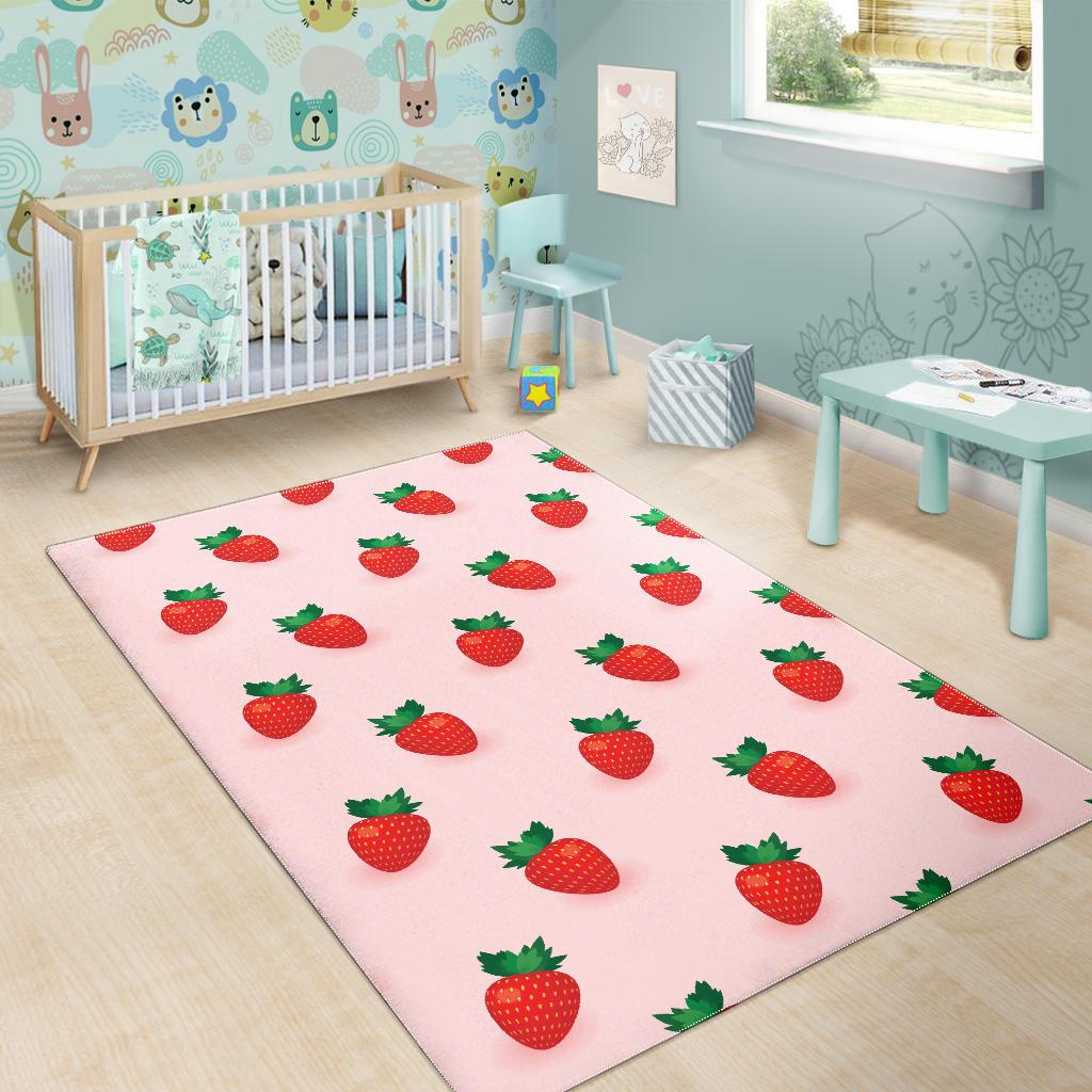 Strawberry beautiful pattern Area Rug