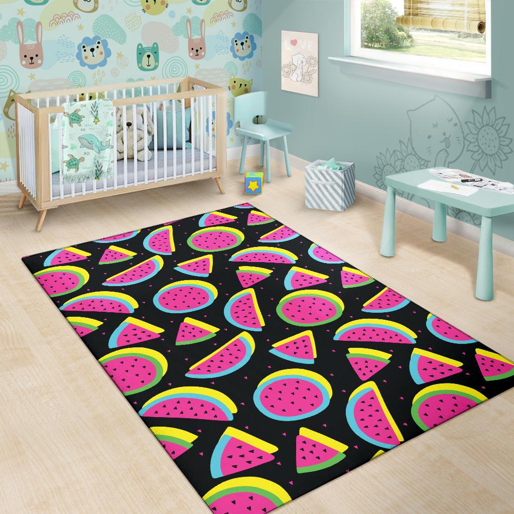 Watermelon Pattern Print Design WM07 Area Rugs