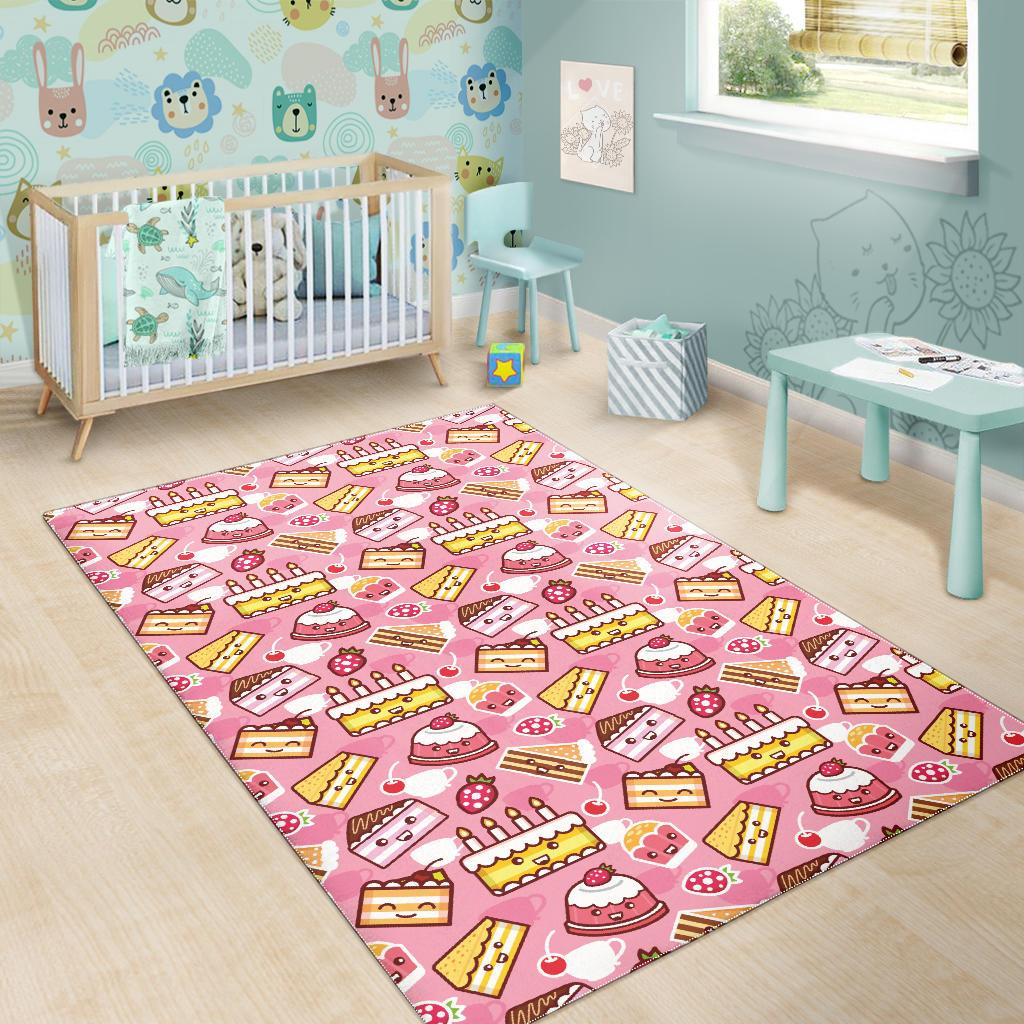 Cake Pattern Background Area Rug