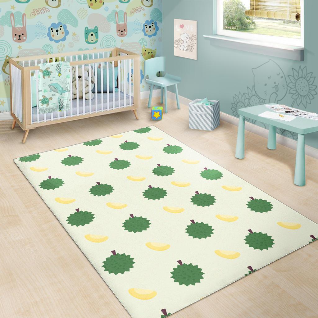 Durian Pattern Theme Area Rug