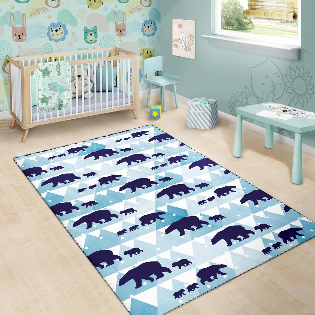 Bear Pattern Print Design BE01 Area Rugs