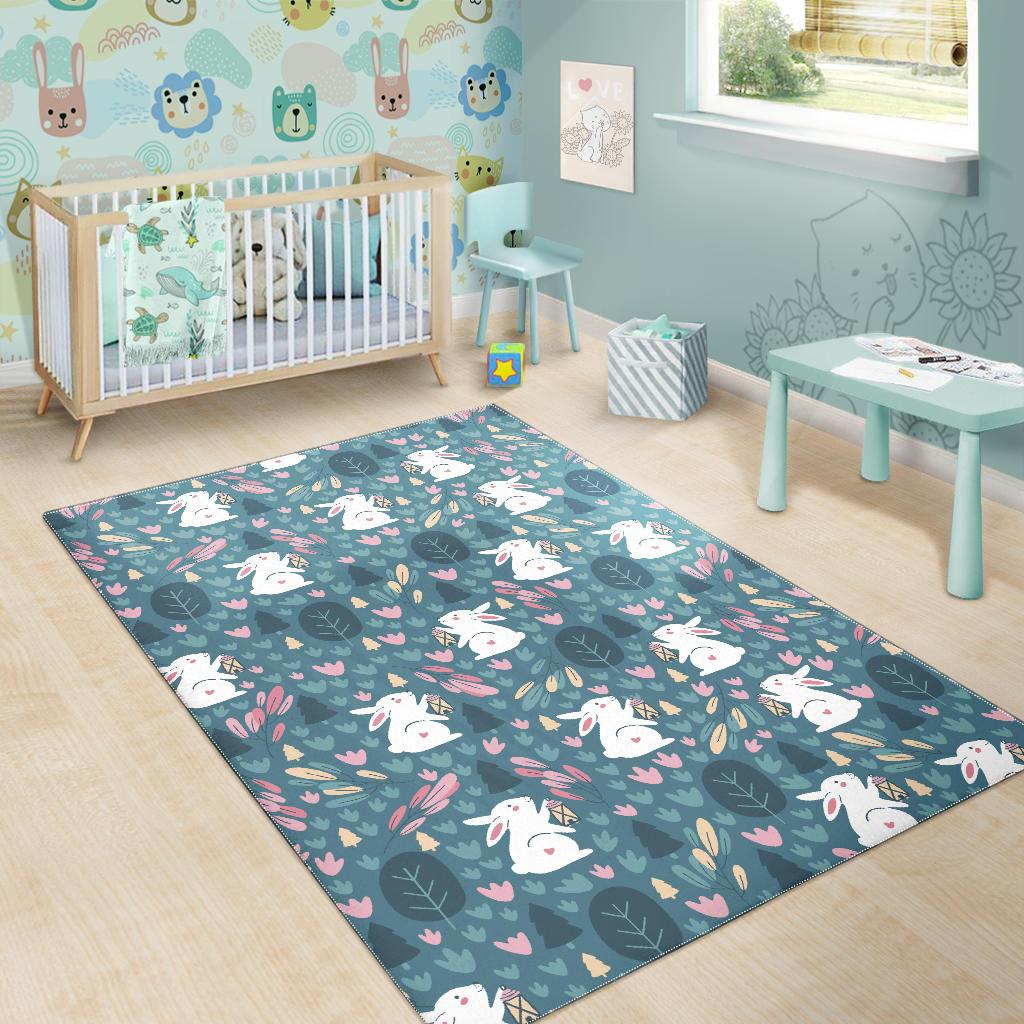 Cute rabbit pattern Area Rug