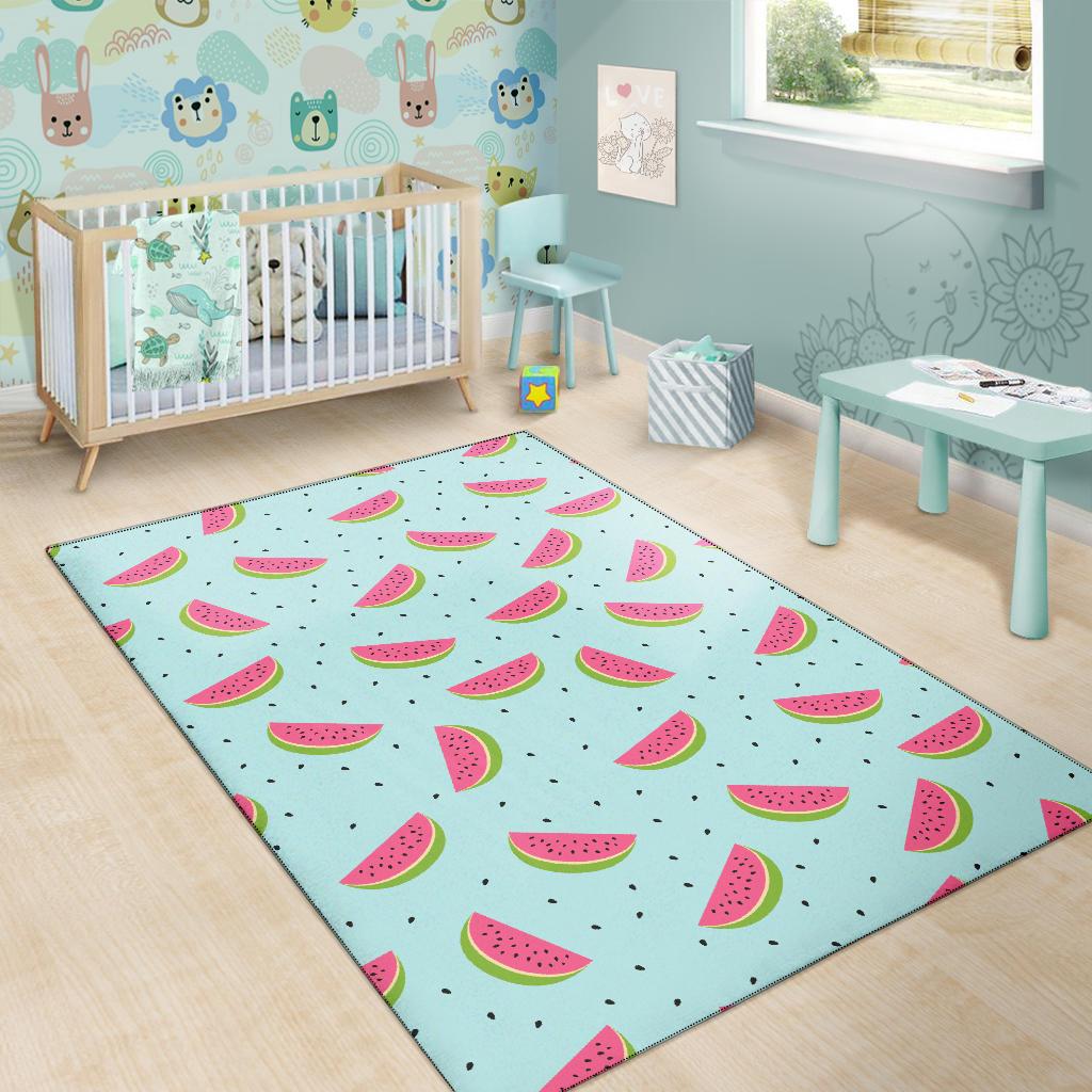 Watermelon Pattern Print Design WM06 Area Rugs