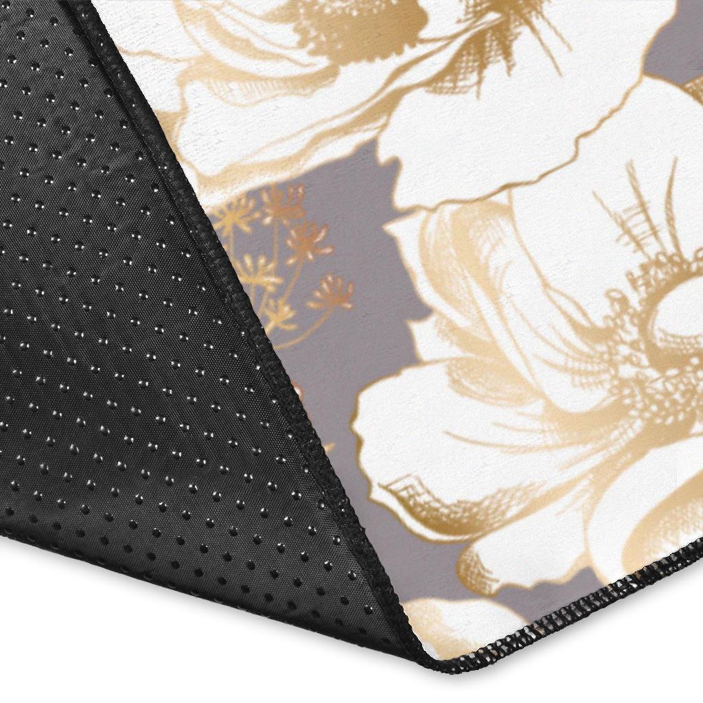 Anemone Pattern Print Design AM05 Area Rugs
