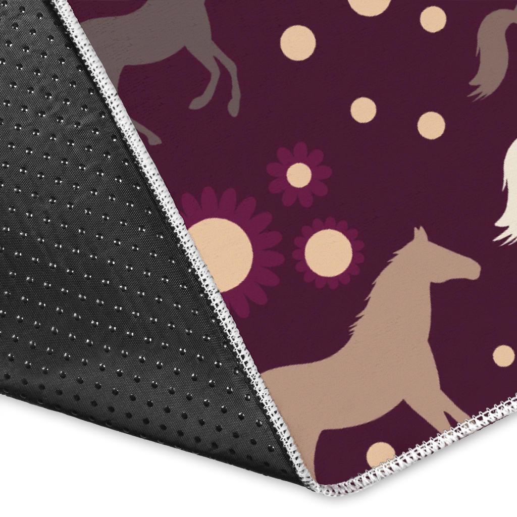 Horse Pattern Background Area Rug