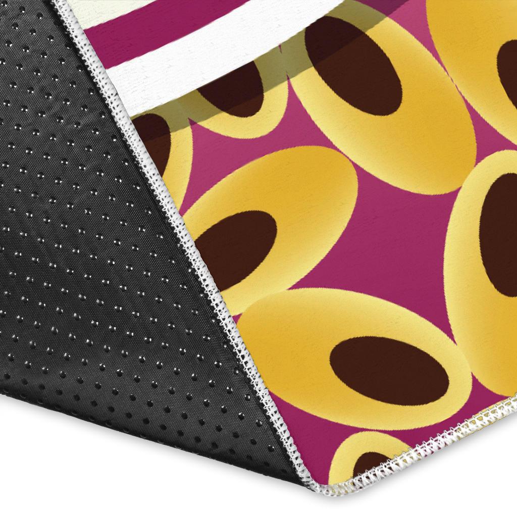 Passion Fruit Seed Pattern Area Rug