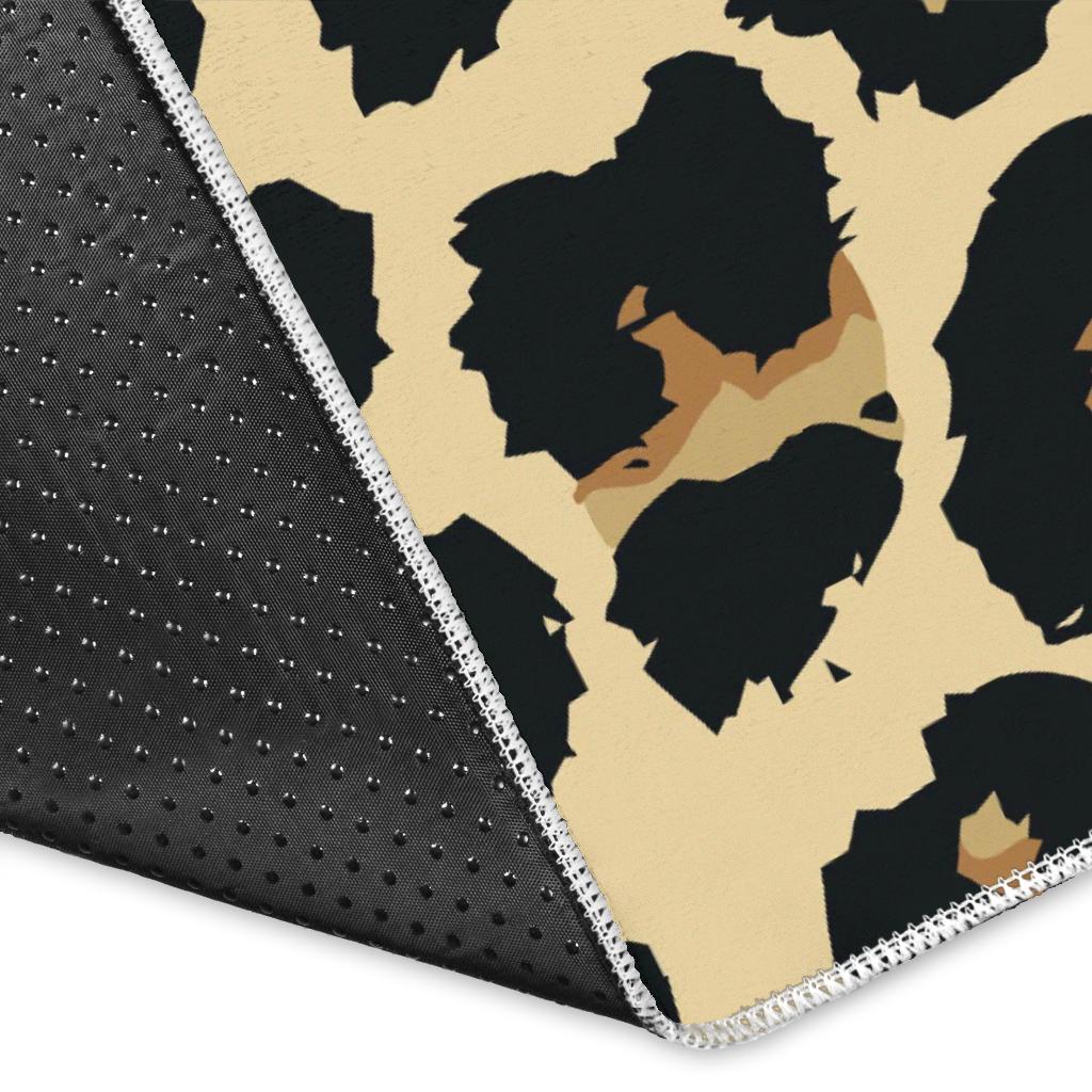 Leopard print design pattern Area Rug