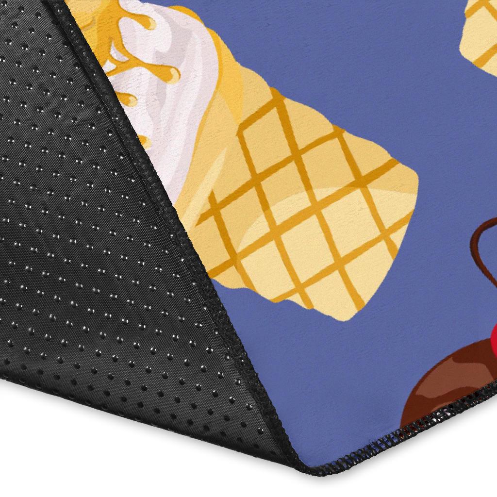 Ice Cream Pattern Print Design IC03 Area Rugs