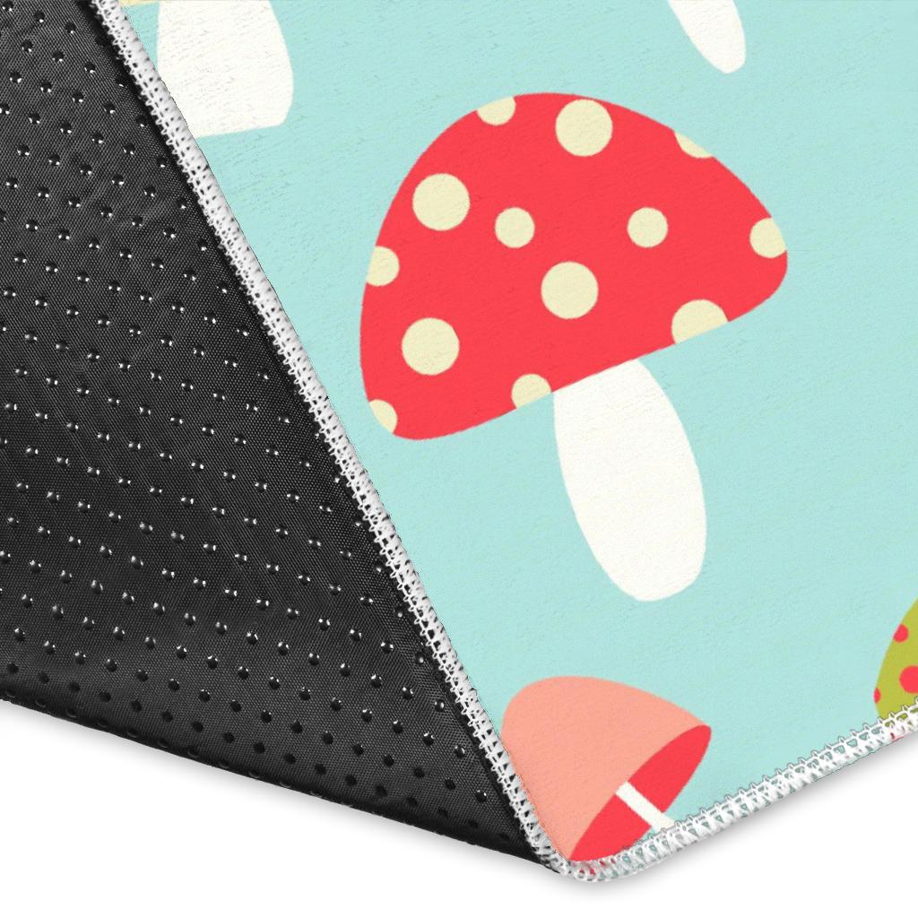 Mushroom Pattern Background Area Rug