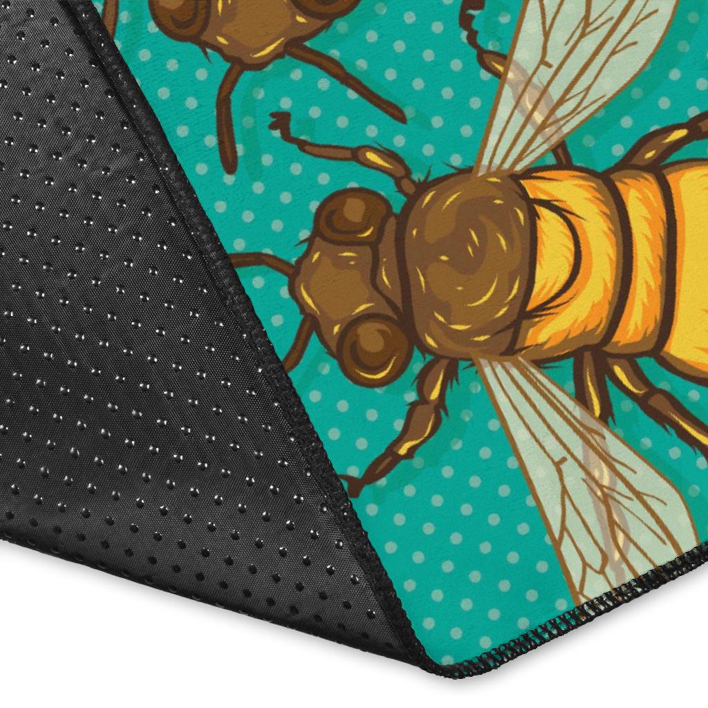 Bee Pattern Print Design BEE04 Area Rugs
