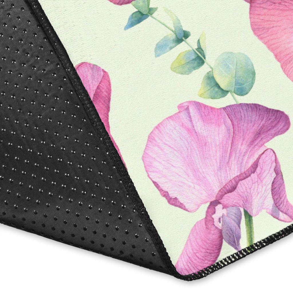 Peony Pattern Print Design PE011 Area Rugs