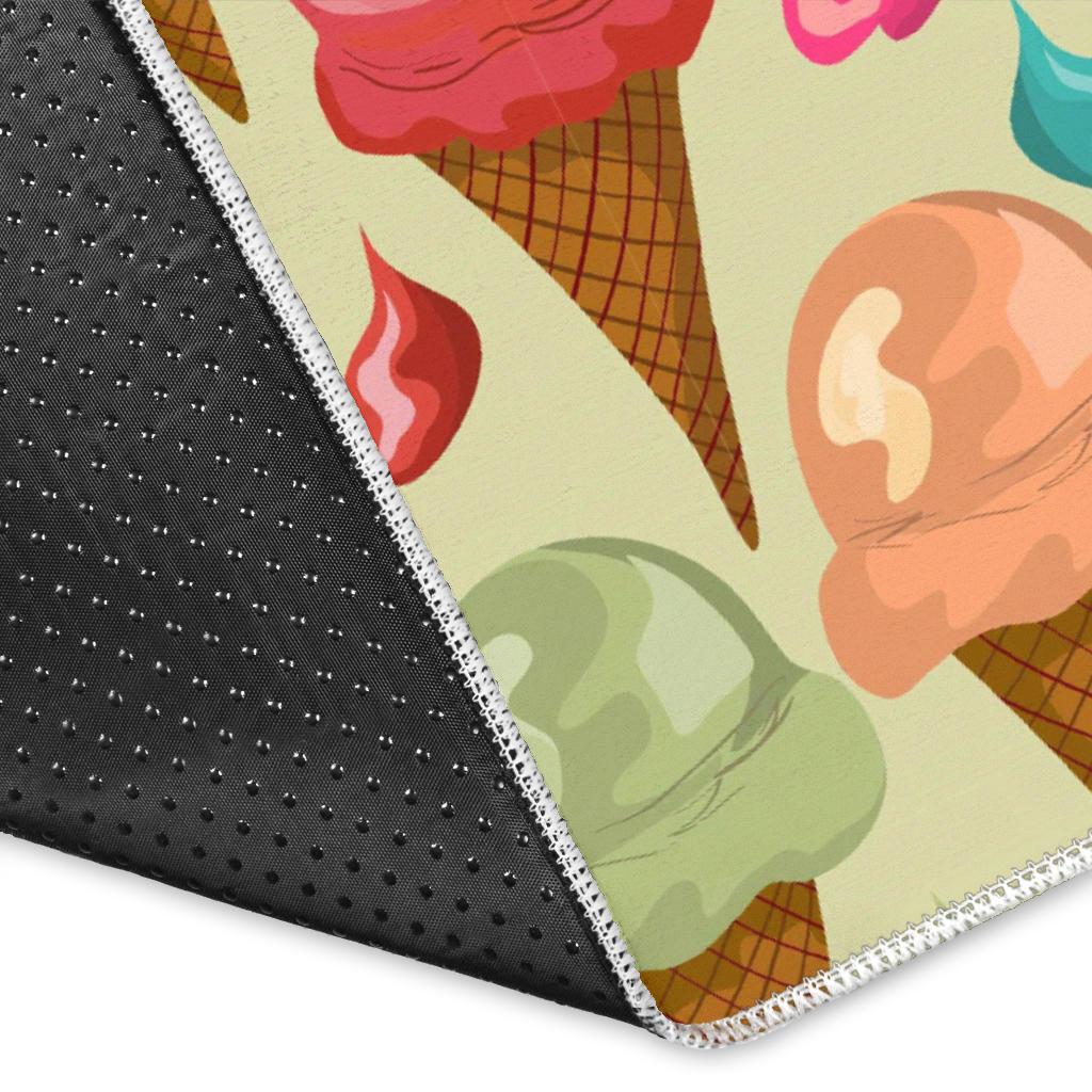 Colorful ice cream pattern Area Rug