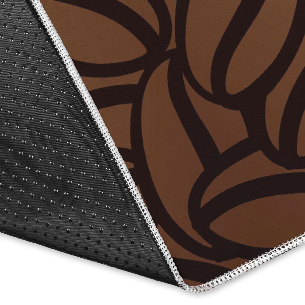 coffee bean pattern Area Rug