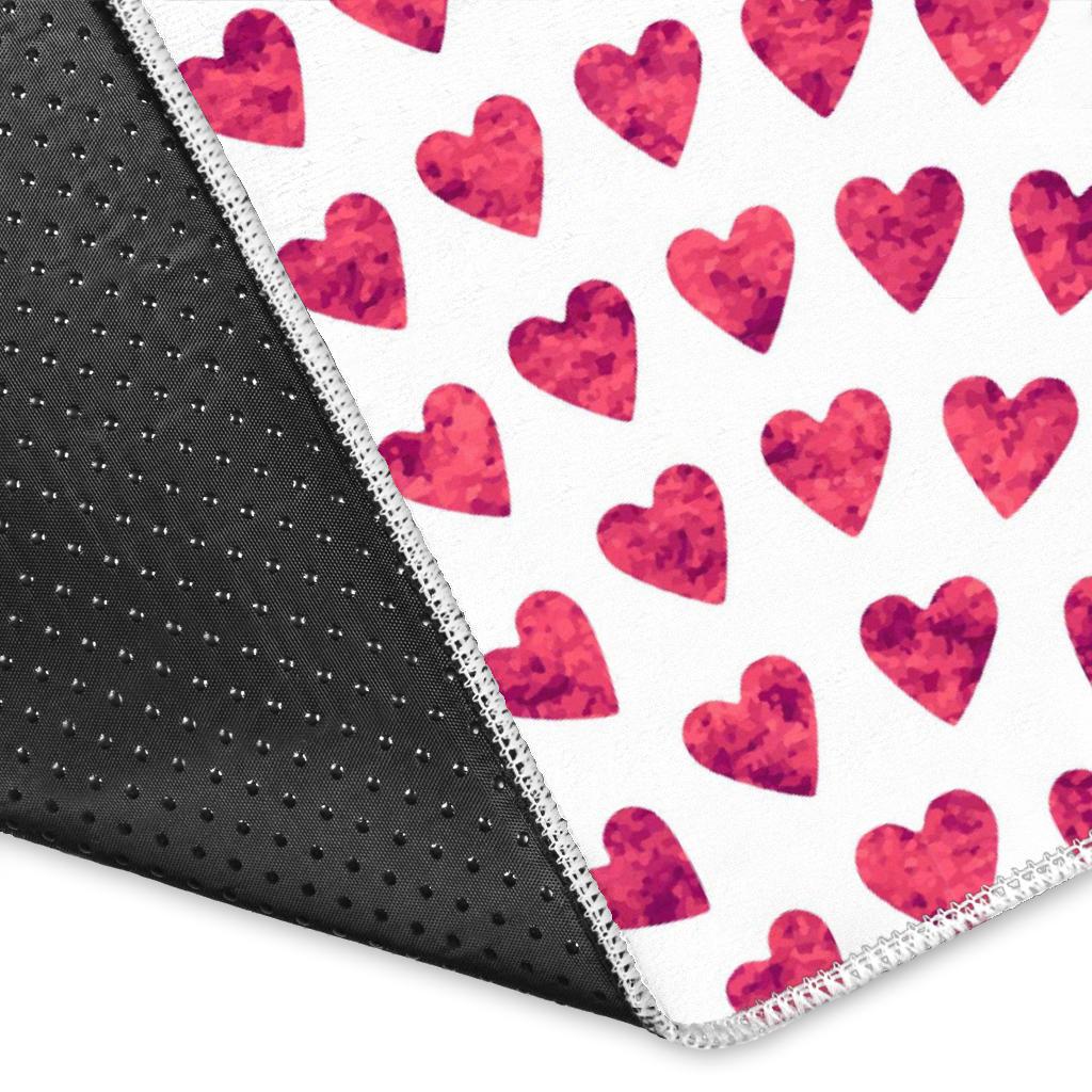 Heart Wave Pattern Area Rug