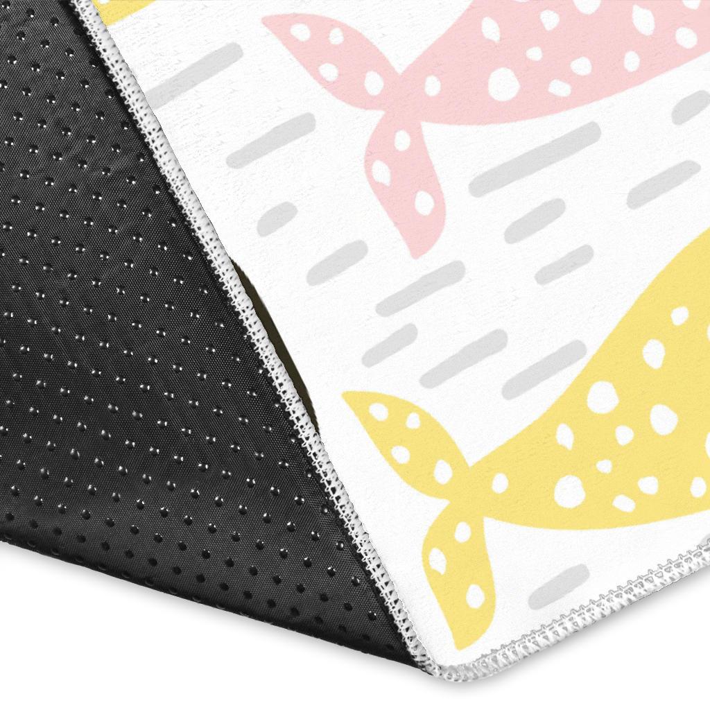 Whale dot pattern Area Rug