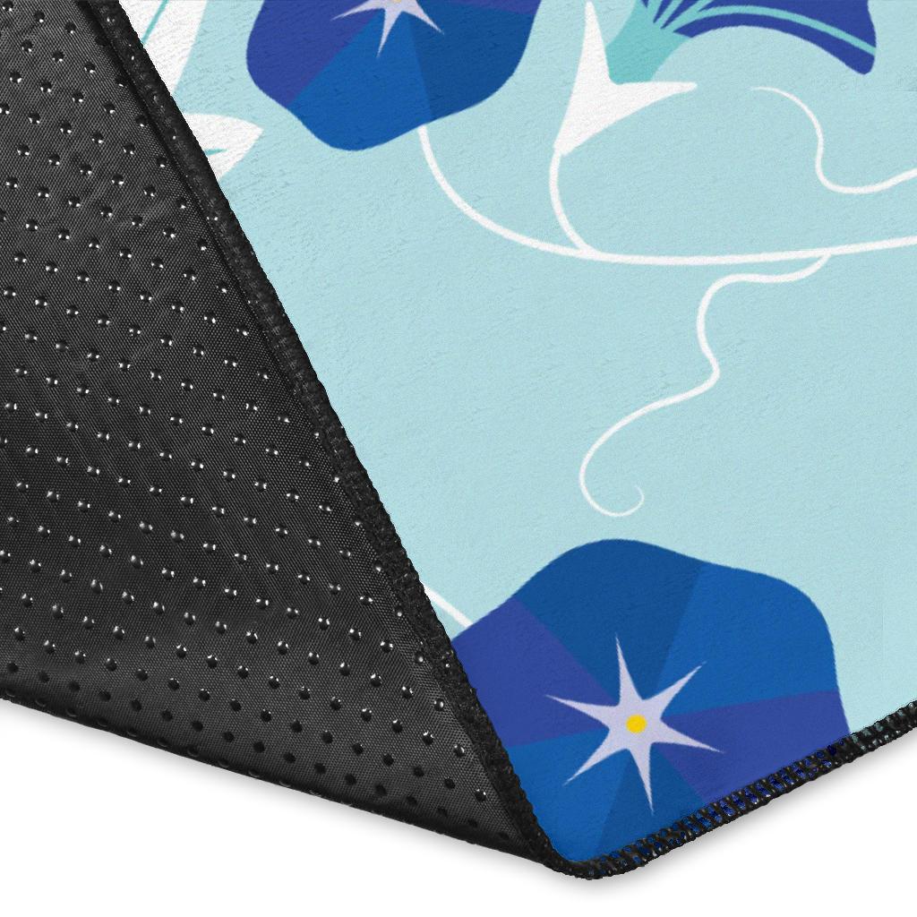 Morning Glory Pattern Print Design MG07 Area Rugs