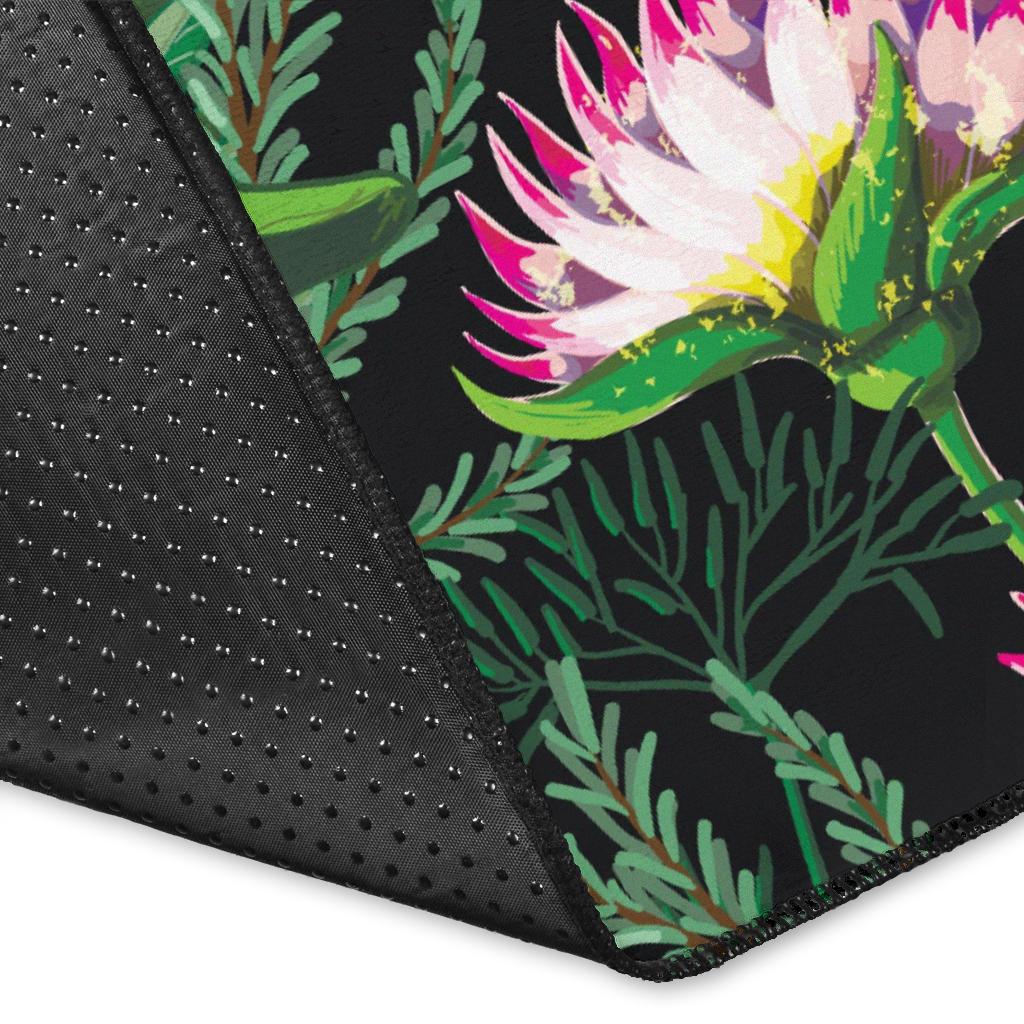 Water Lily Pattern Print Design WL010 Area Rugs