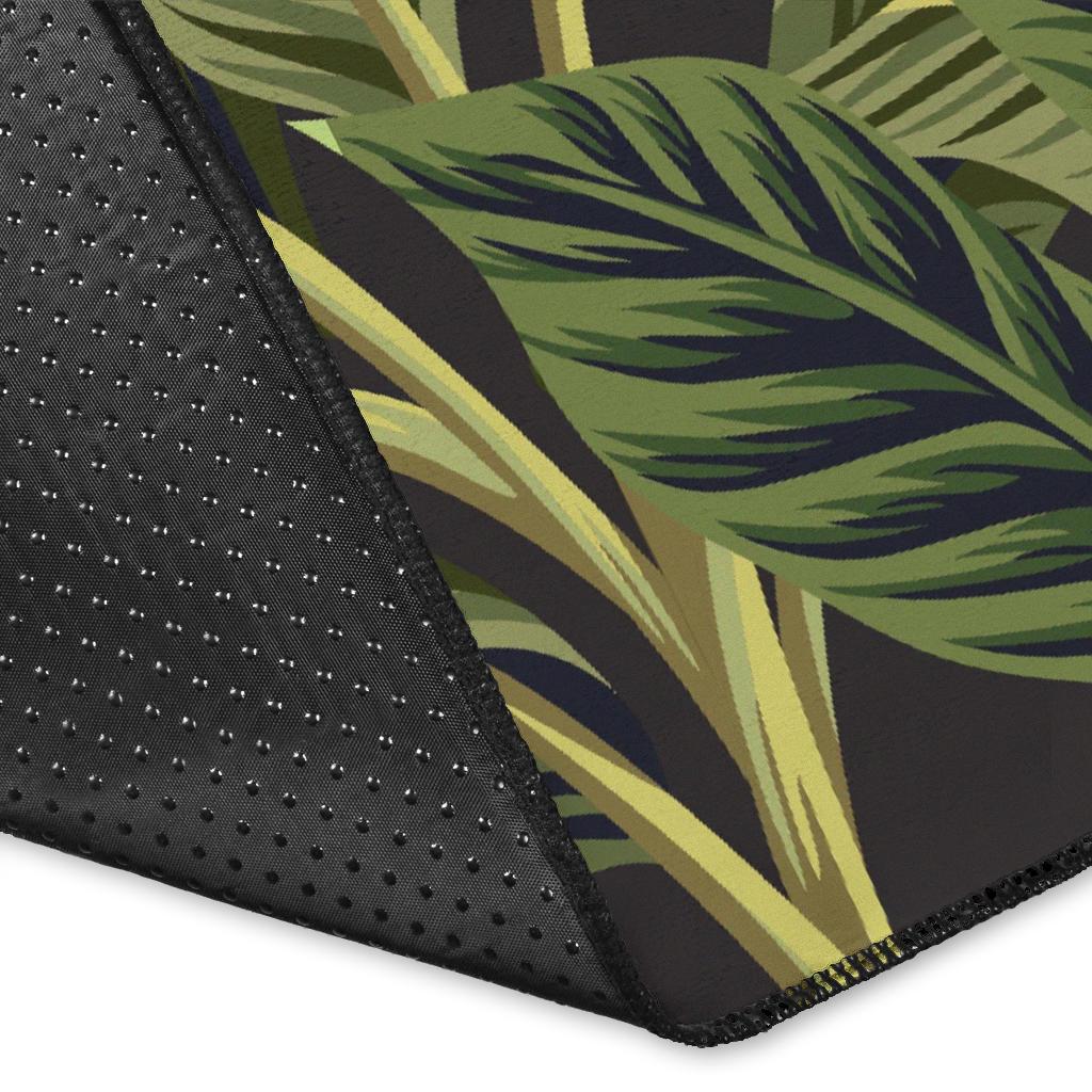 Banana Leaf Pattern Print Design BL04 Area Rugs