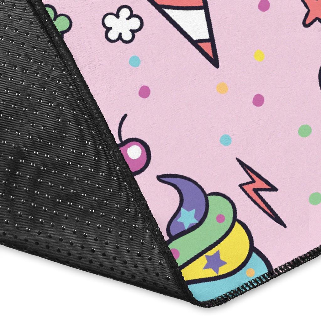 Ice Cream Pattern Print Design IC05 Area Rugs
