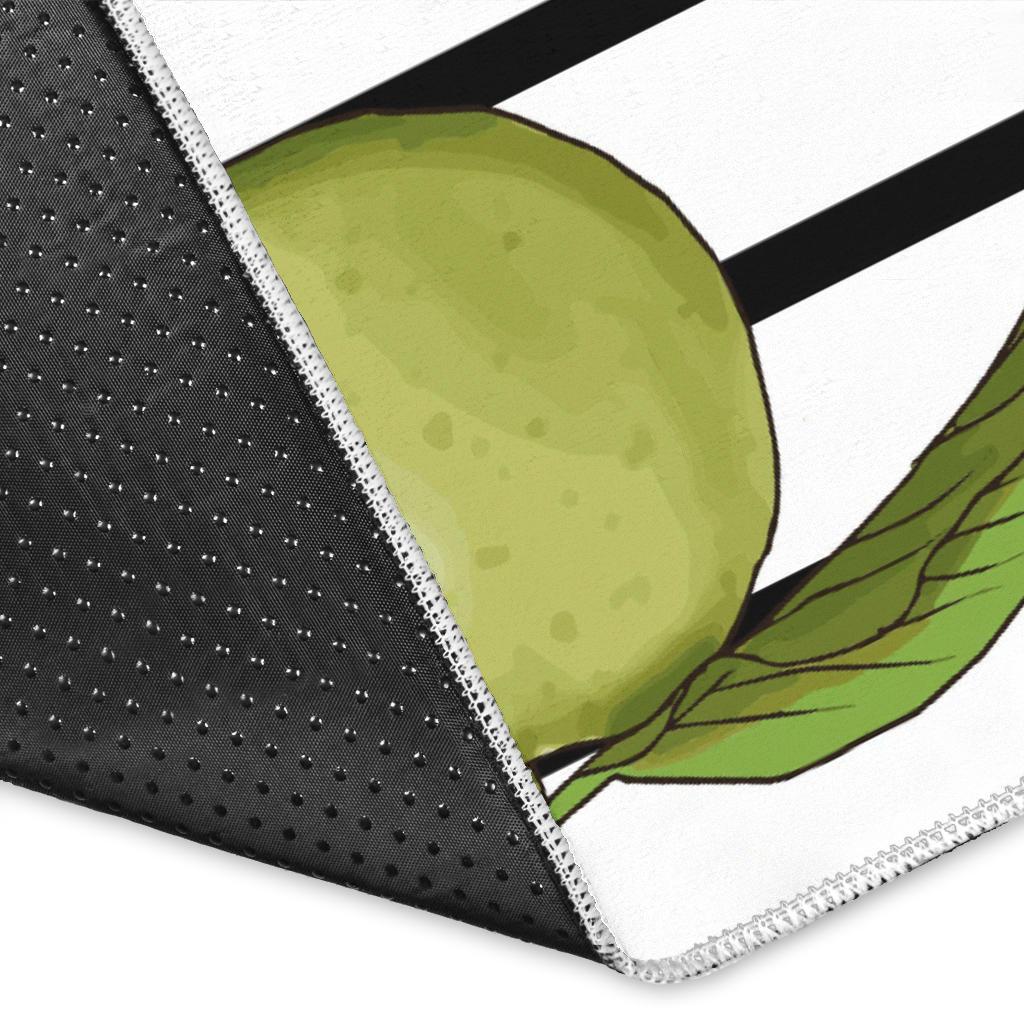 Guava Pattern Stripe background Area Rug