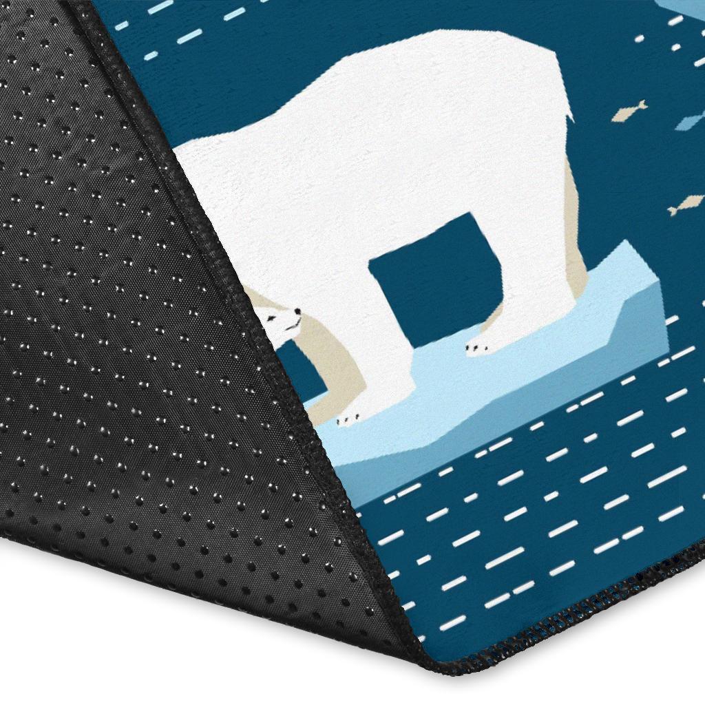 Polar Bear Pattern Print Design PB02 Area Rugs