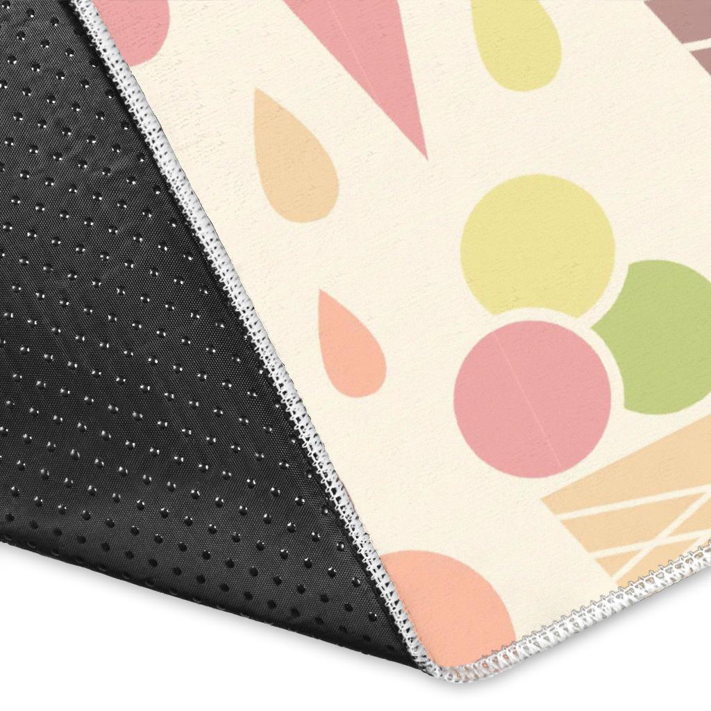Ice cream cone pattern Area Rug
