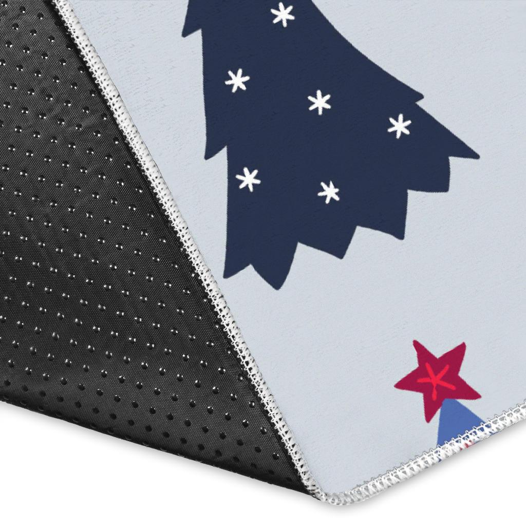 Christmas Tree Star Pattern Area Rug