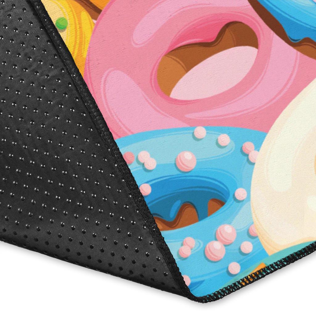 Donut Pattern Print Design DN01 Area Rugs