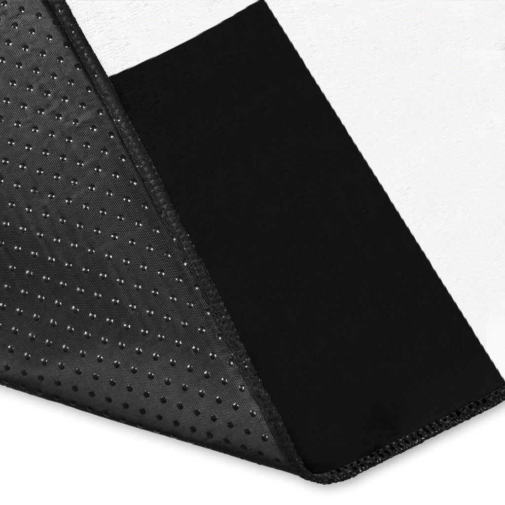 Tunnel Illusion Black and White Hole Area Rug