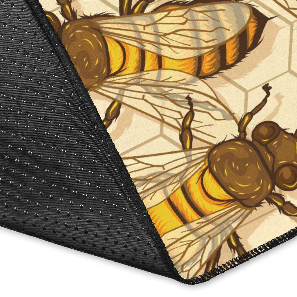 Bee Pattern Print Design BEE05 Area Rugs