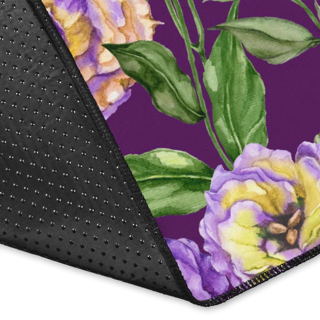 Lisianthus Pattern Print Design LT03 Area Rugs